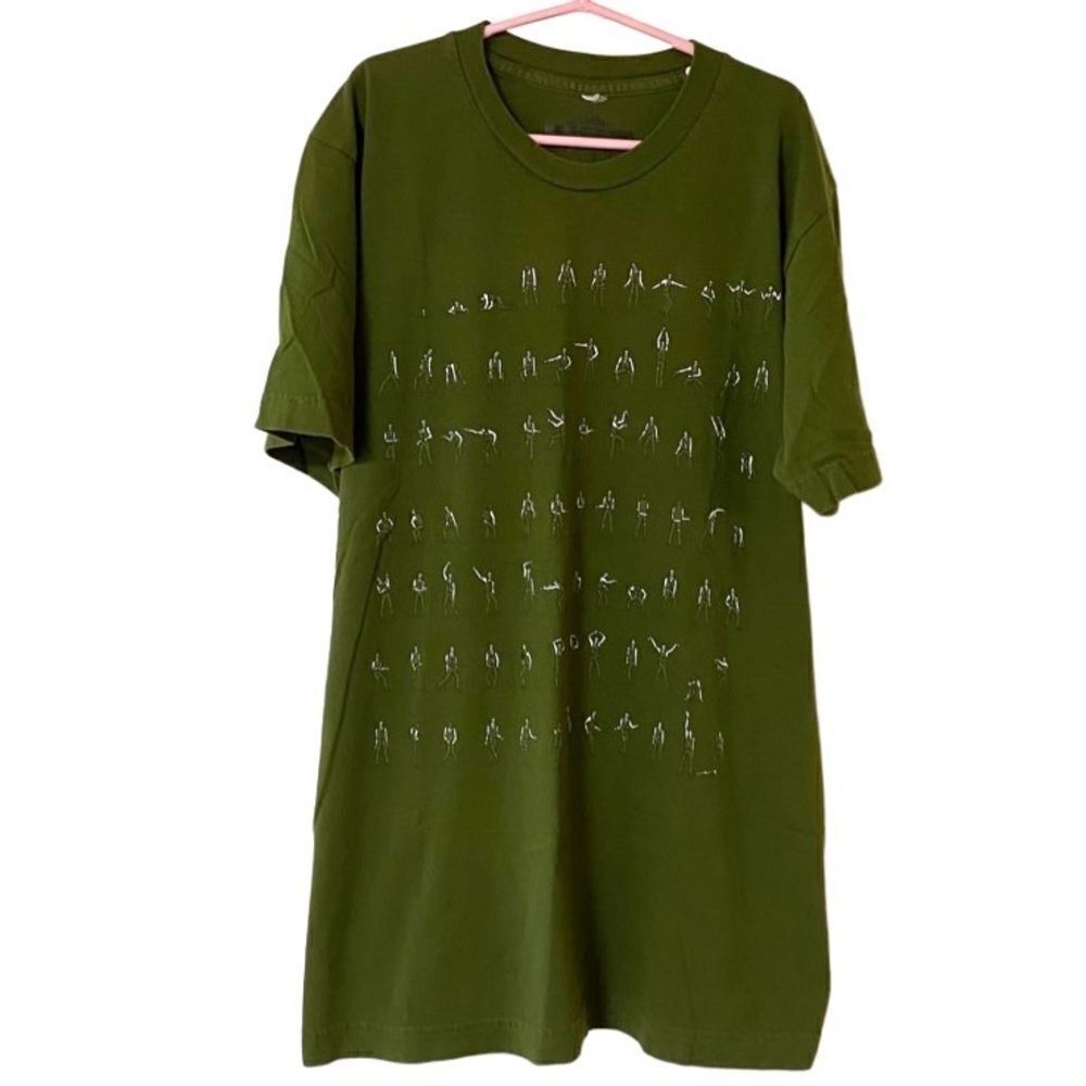 Threadless Men’s Green Michael Jackson Thriller Dance Graphic Shirt Sz S